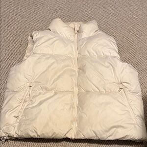 Old Navy Cream Puffer Vest